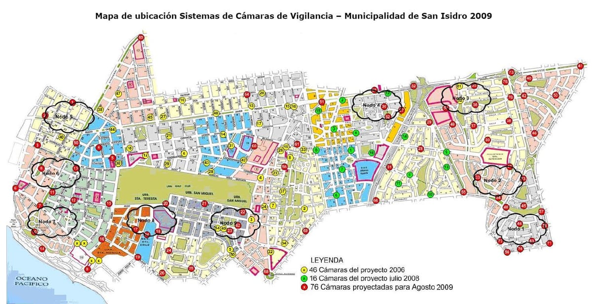 지도 san isidro Lima